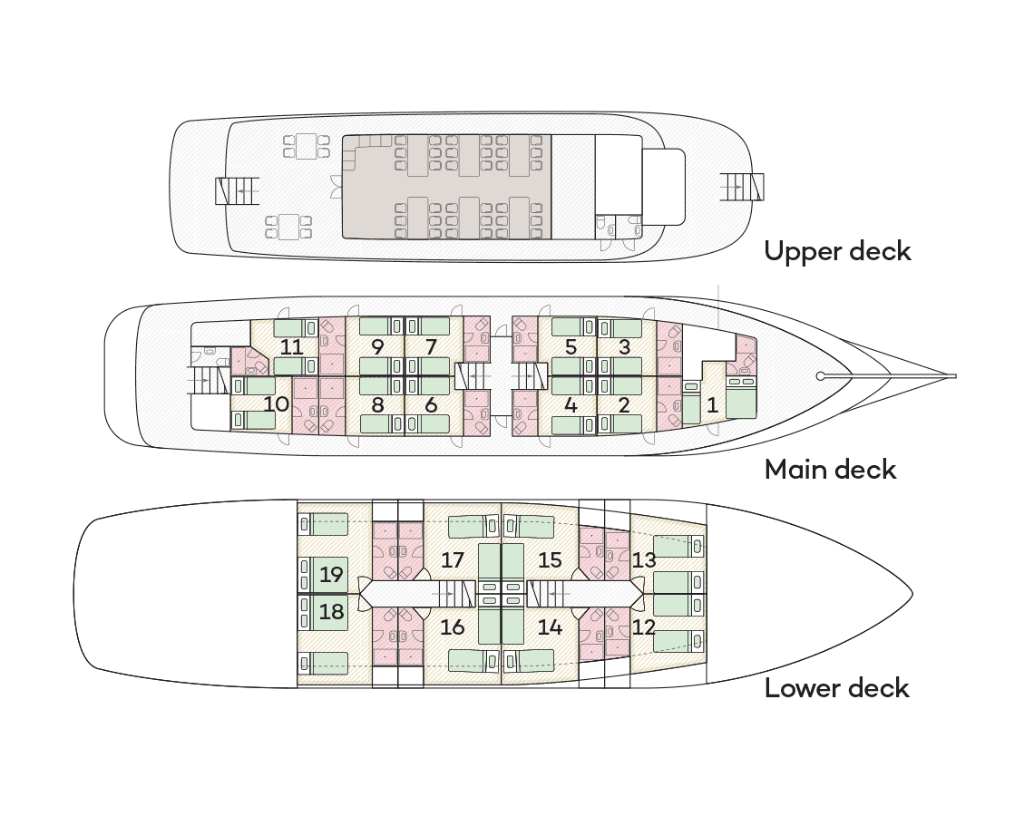 MV Dalmatia deck plan
